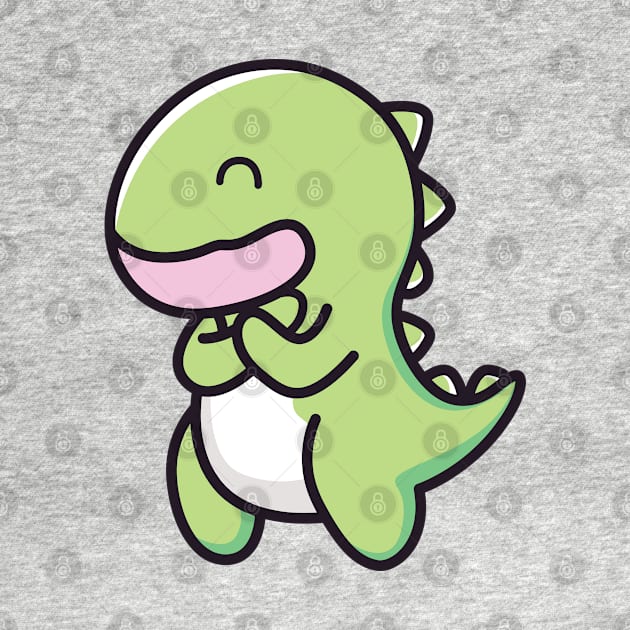 Kawaii Cute Dinosaur - Perfect baby gift for dinosaur lovers by Kawaii Bomb